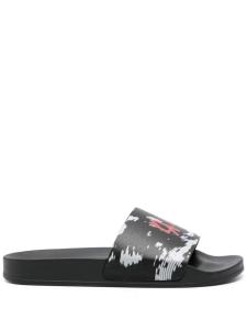 Шлепанцы с принтом 44 44 LABEL GROUP, черный