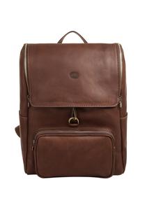 Рюкзак из натуральной кожи, производство Италия piké, коричневый