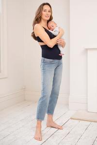 Матовые джинсы Beau Post с зауженными штанинами Seraphine, синий