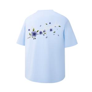 Футболка с коротким рукавом унисекс YIVIKII, синий