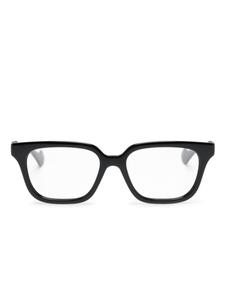 Gucci Eyewear очки в квадратной оправе с логотипом Double G, черный