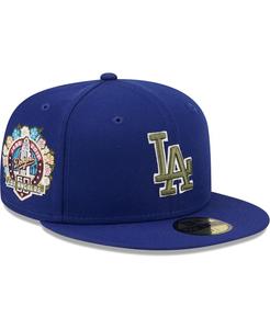 Мужская приталенная шляпа Royal Los Angeles Dodgers 60th Anniversary Spring Training Botanical 59FIFTY New Era