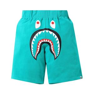 BAPE Широкие спортивные шорты Shark, синие