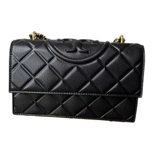 TORY BURCH Маленькая трансформируемая сумка через плечо Флеминг черная