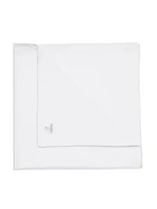 Одеяло с окантовкой в клетку BURBERRY KIDS, белый