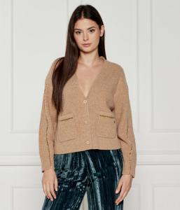 Шерстяной кардиган Relaxed fit Marc Cain, желтый