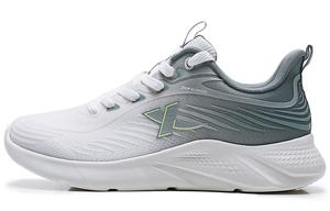 XTEP Амортизирующие дышащие легкие низкие кроссовки мужские бело-серые Sail White/Cat-Eye Gray, цвет Sail White/Cat-Eye Gray