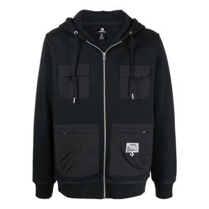 Толстовка x josh vides utility fleece hoodie 'black' Converse, черный