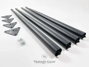 Черная стойка для выступлений Wurlitzer 200a с комплектом ножек и плит с регулируемыми опорами