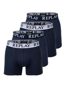 Боксеры Replay short 4er Pack, цвет dunkelblau/weiß