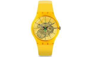 Swatch Желтые часы унисекс SUOJ108