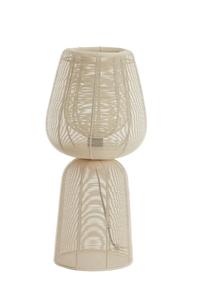 Настольная лампа Aboso, белая, Ø24/54 см Light & Living, белый