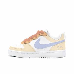 Nike Court Borough Orange Heart Signal Slip Resistant Cushioning Abrasion Resistant Low top Kids' Skateboarding Shoes