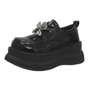 Xingdiman Женские повседневные туфли на один каблук черные, цвет Black