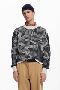 свитер с цветочным принтом