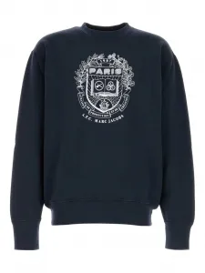 Свитшот с графическим принтом A.P.C., синий