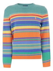 POLO RALPH LAUREN KIDS полосатый джемпер, синий