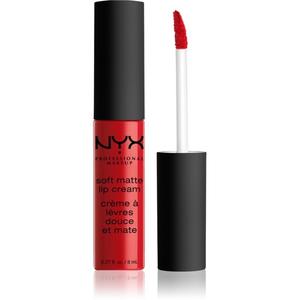 NYX Professional Makeup Soft Matte Lip Cream Легкая матовая жидкая губная помада оттенка 01 Amsterdam 8 мл