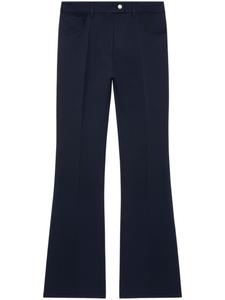 Courrèges твиловые брюки bootcut в стиле 70-х, синий