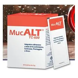 Mucalt TC 600 Дыхательная оздоровительная добавка 20 пакетиков по 4 г