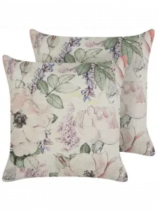 Декоративная подушка Beliani 2er Set Deko ZAHRIYE, цвет violett/bunt