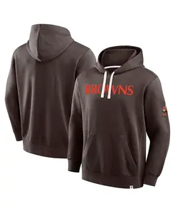 Мужская коричневая толстовка Cleveland Browns New Horizons Heritage с капюшоном Fanatics