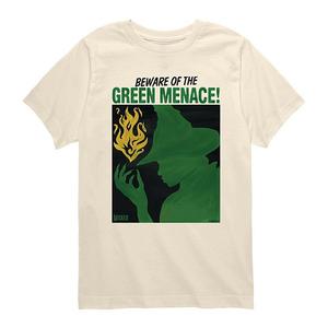 Футболка с принтом Wicked for good beware of the green menace! для мальчиков Licensed Character, Cream