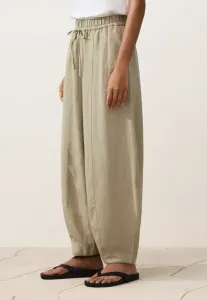 Брюки из смеси лиоцелла и льна с лямками, напоминающие воздушный шар. Oysho, Beige