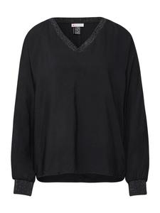 Блуза Street One Langarmbluse, черный