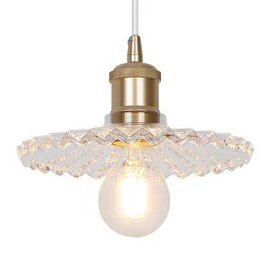 Подвесной светильник Nordlux Torina, прозрачное стекло - золото - 1 лампа - 20 х 11 см