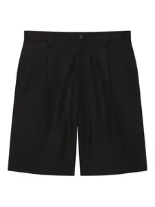 Плиссированные хлопковые шорты Givenchy, черный