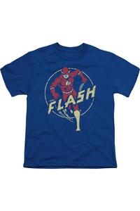 Футболка с коротким рукавом DC Comics Flash для детей Gildan, синий