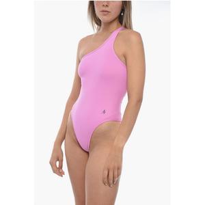 Слитный купальник на одно плечо The Attico, Multicolor