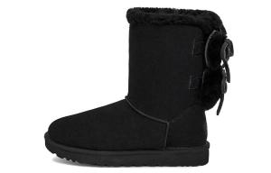 Угги короткие женские UGG Classic Double Bow, черный