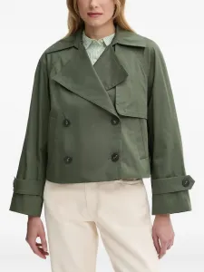 Укороченный двубортный пиджак Benetton, зеленый