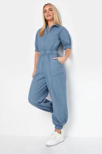 Комбинезон с короткими рукавами и молнией Pixiegirl Petite, синий