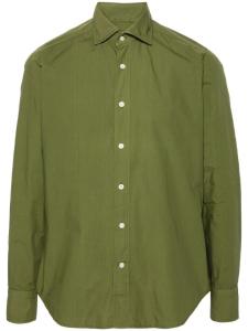 Рубашка со срезанным воротником Tintoria Mattei, зеленый