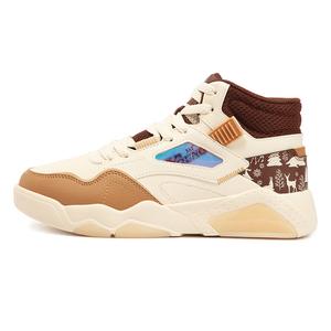 361° Кроссовки для скейтбординга Xingran Coverage с высоким берцем, нескользящие, водонепроницаемые, женские, бежево-коричневые