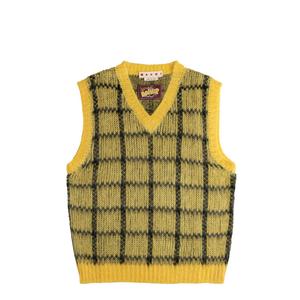 Свитер Brushed Check Fuzzy Wuzzy Sleeveless Jumper Marni, цвет maize