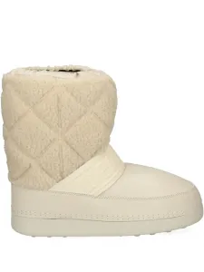 Сапоги с простеганным ремешком Love Moschino, бежевый