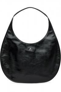 Кожаная сумка Holy Naplack Courrèges, черный