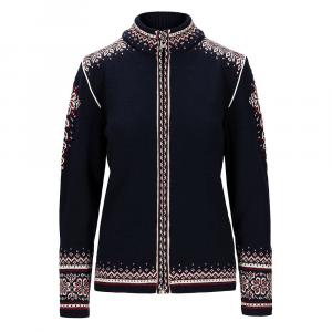 Свитер на молнии, посвященный 140-летию компании Dale of Norway (женский), Navy/Red Rose/Off White