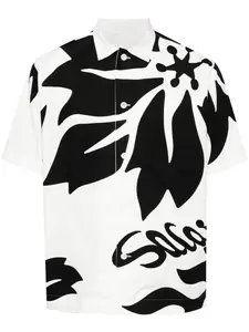 Рубашка с цветочным принтом SACAI, белый