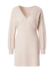 ABOUT YOU Вязаное платье 'Camilla' в цвете Ecru