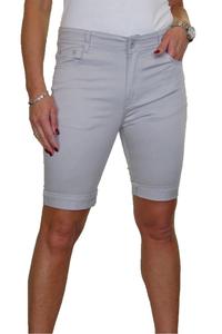 Шорты-бермуды с закатанными манжетами Paulo Due, серый