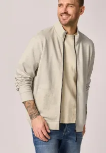 Толстовка на молнии со стехкрагеном в меланжевом стиле Street One Men, White Sand