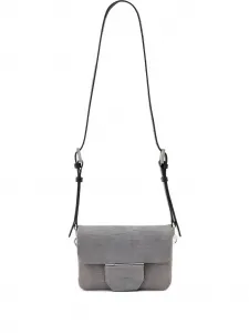 Сумка с тиснением под кожу крокодила AllSaints, синий