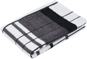 Полотенце для душа Gözze "Берлинские полосы", (1 шт.) 70х140 см (1 шт.), антрацит/черный