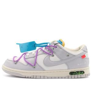 Кроссовки x off white dunk low Nike, серый