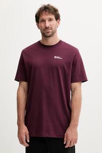 Базовая хлопковая футболка Jack Wolfskin, фиолетовый